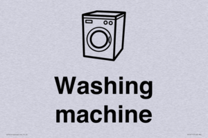 Dementia washing machine sign